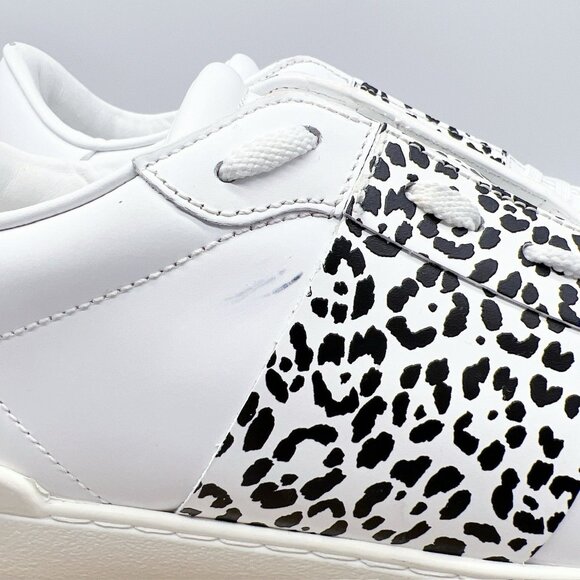 VALENTINO GARAVANI Rockstud Untitled Leopard Sneaker Men White Leather EU42 US 9 - Picture 15 of 15